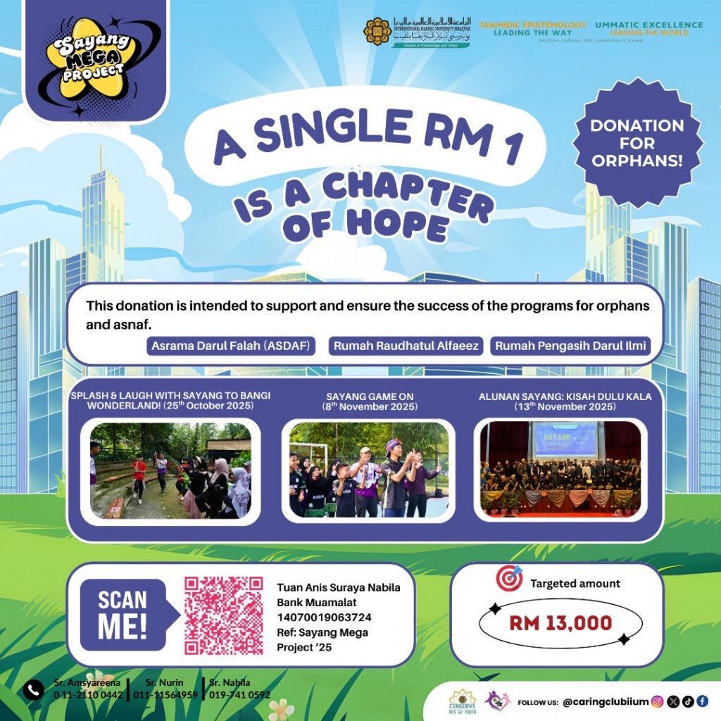 DONATION FOR SAYANG MEGA PROJECT 2025