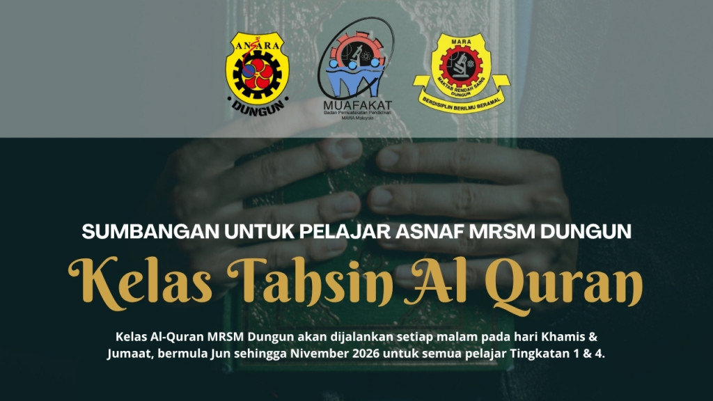 SUMBANGAN KELAS TAHSIN AL-QURAN PELAJAR ASNAF MRSM