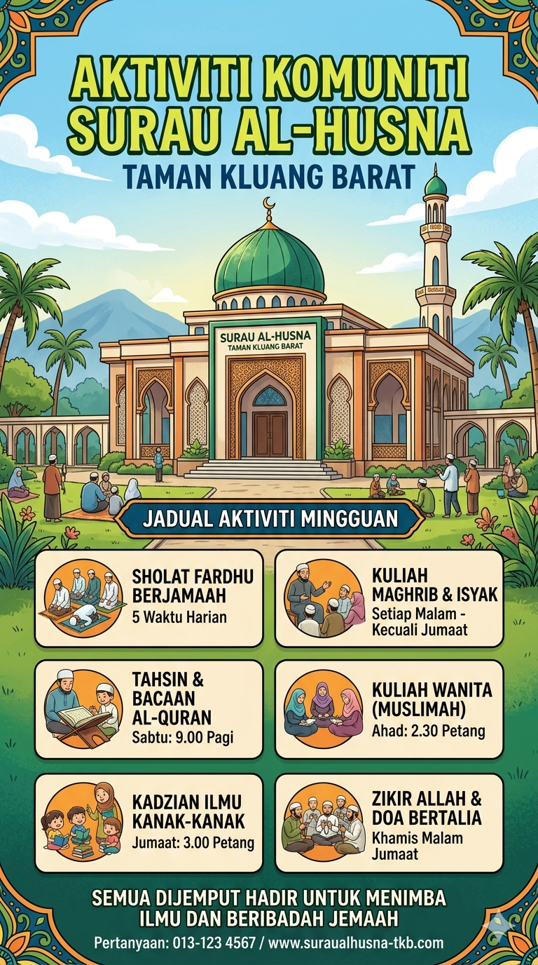 TABUNG INFAQ SURAU AL-HUSNA TAMAN KLUANG BARAT