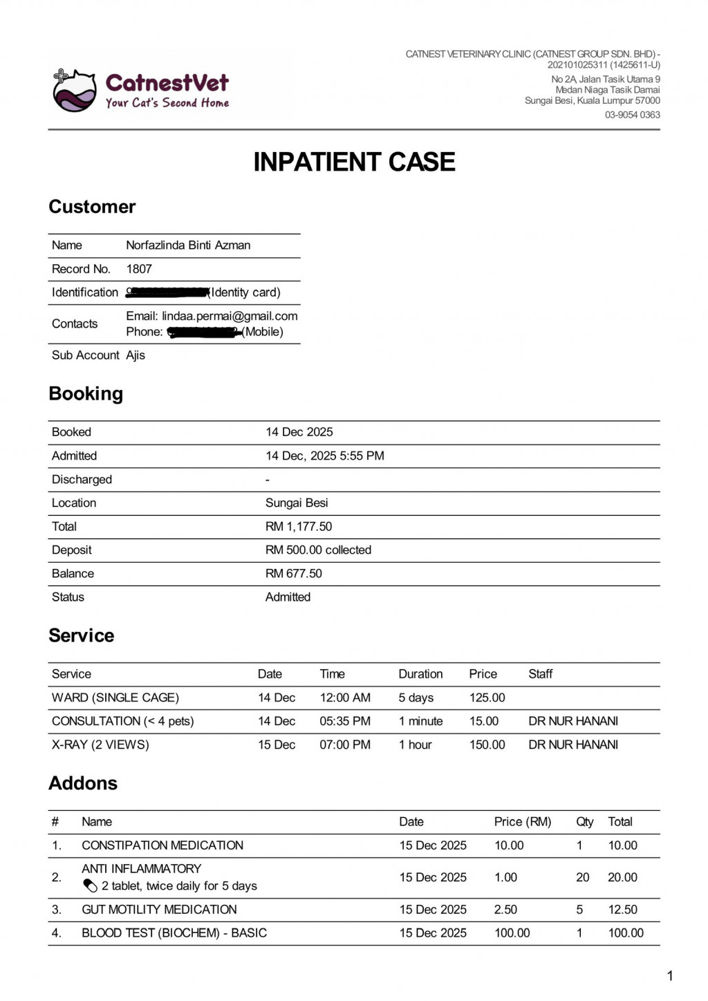 DANA KILAT UNTUK KUCING