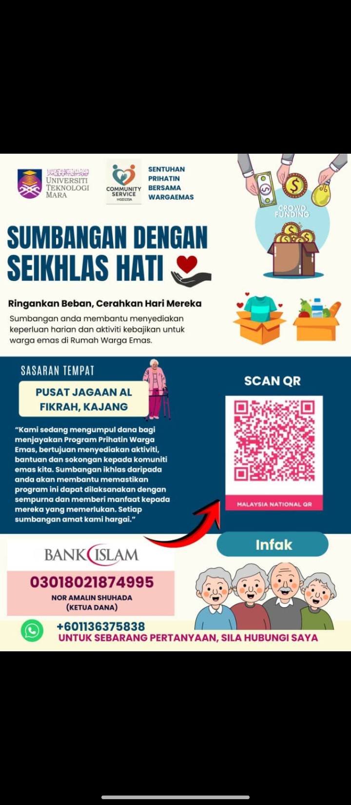 SENTUHAN PRIHATIN BERSAMA WARGA EMAS